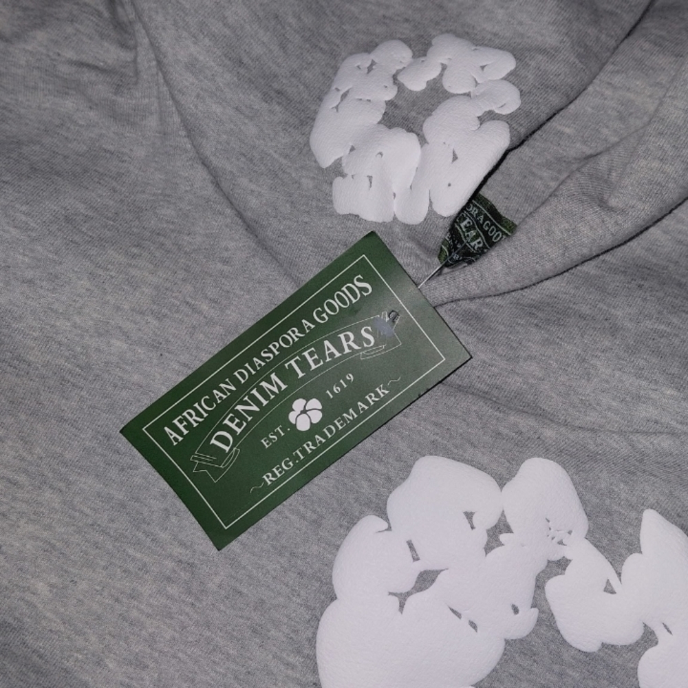 Denim Tears Men's Gray Hoodie (SOLD)